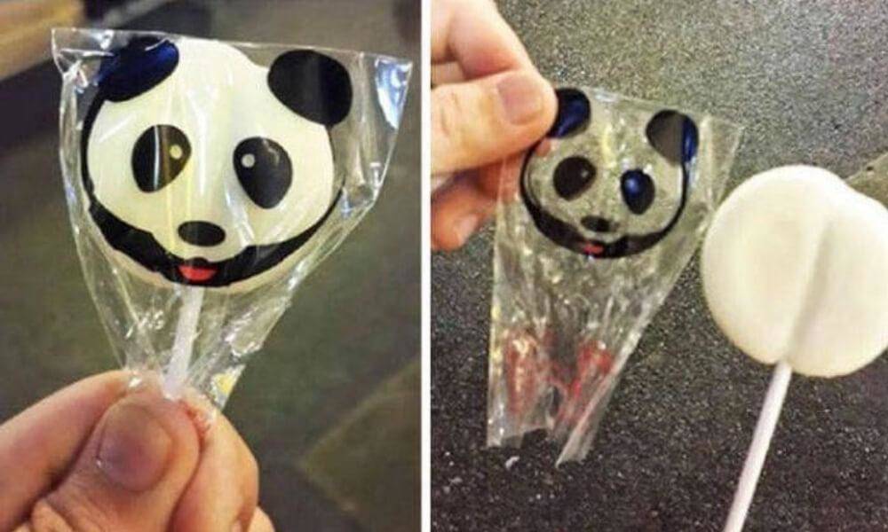panda popsicle that only has pattern on packaging