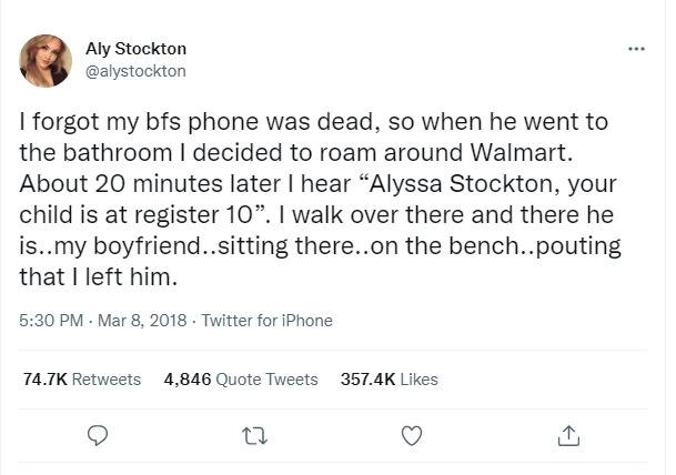 roaming gf at walmart