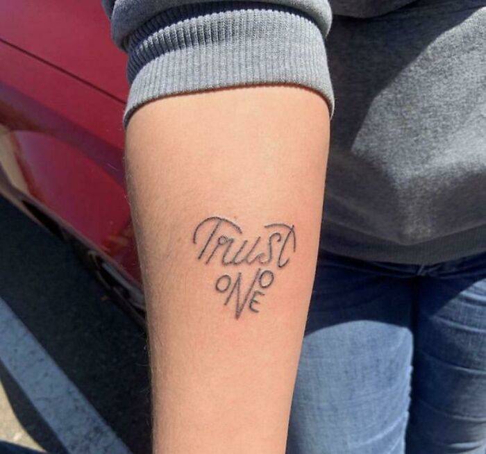 trust who on your arm