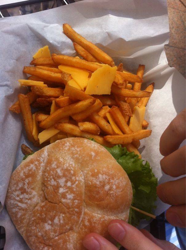 asked for cheese fries