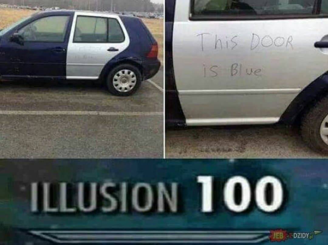 door is blue when it isn't