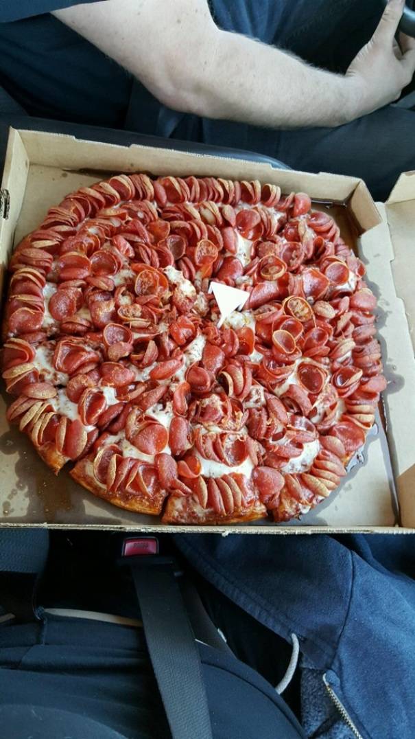 double pepperoni turns out being a lot