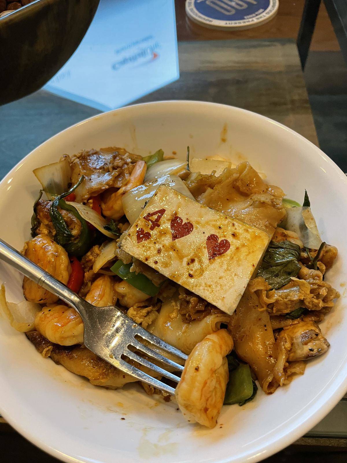 four of hearts in the thai food