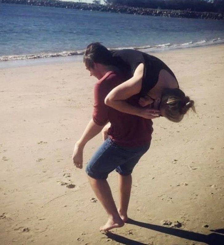 leg as arm with couple