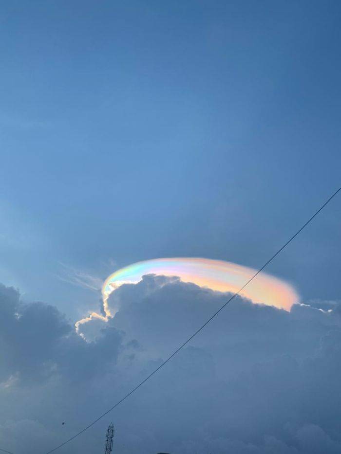 rainbow cloud in India