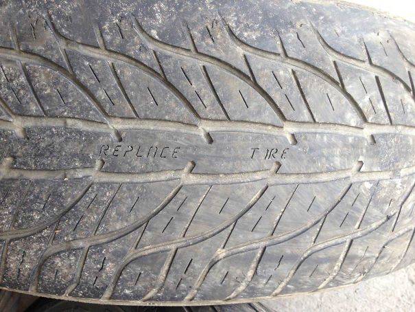 replace tire notice
