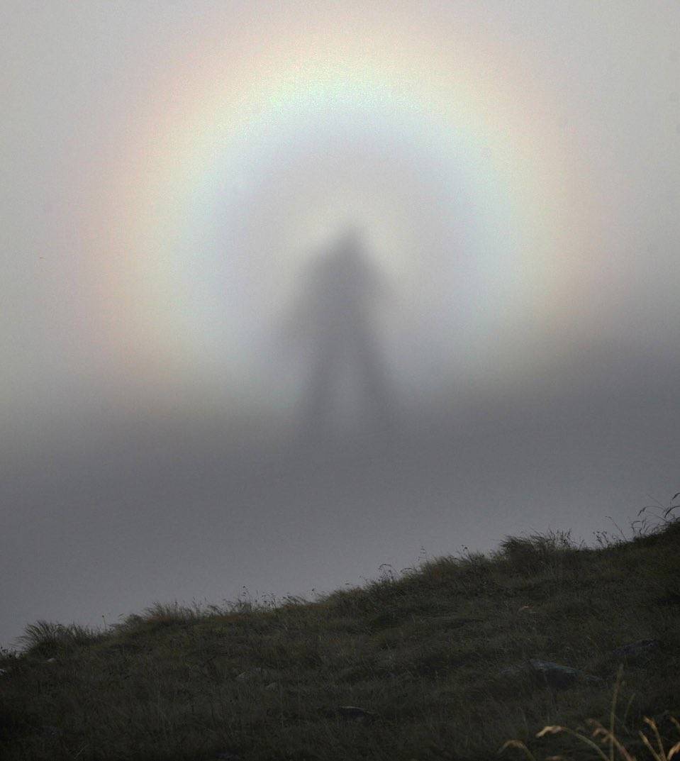 shadow on cloud if you stand higher on mountain