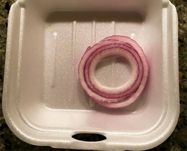 side of onion rings but rings of onion