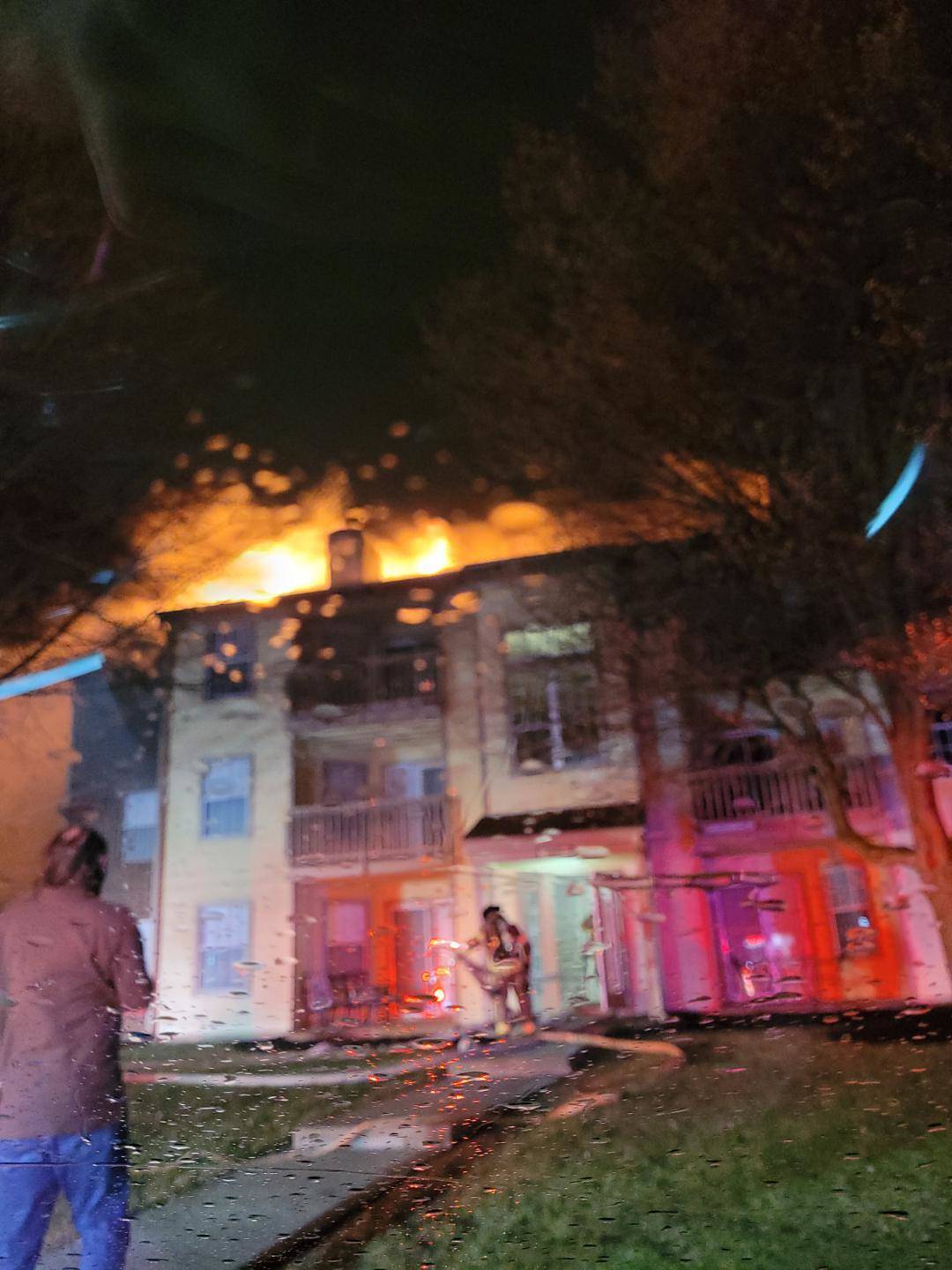 apartment burned down