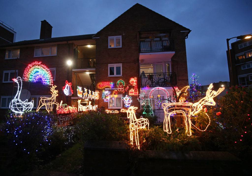 Christmas house in East London