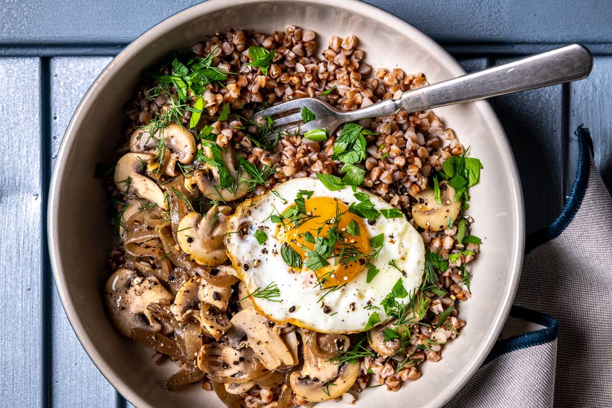 Kasha Grain Bowl for Nourish column in Voraciously