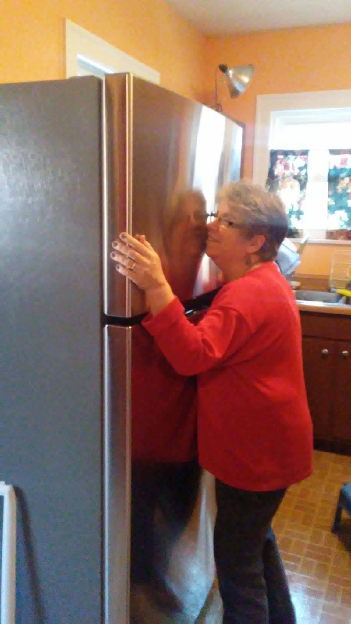 son gifted new fridge to parents for christmas