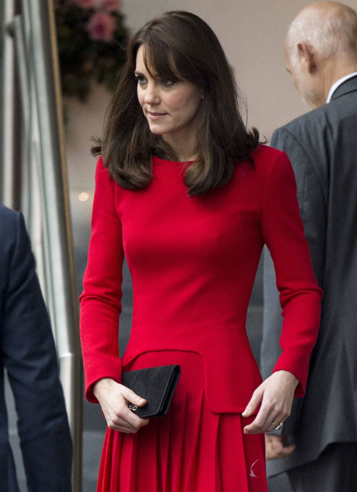 LONDON, ENGLAND - DECEMBER 15: Catherine, Duchess of Cambridge attends the Anna Freud Centre Family School Christmas Party at Anna Freud Centre on December 15, 2015 in London, England.