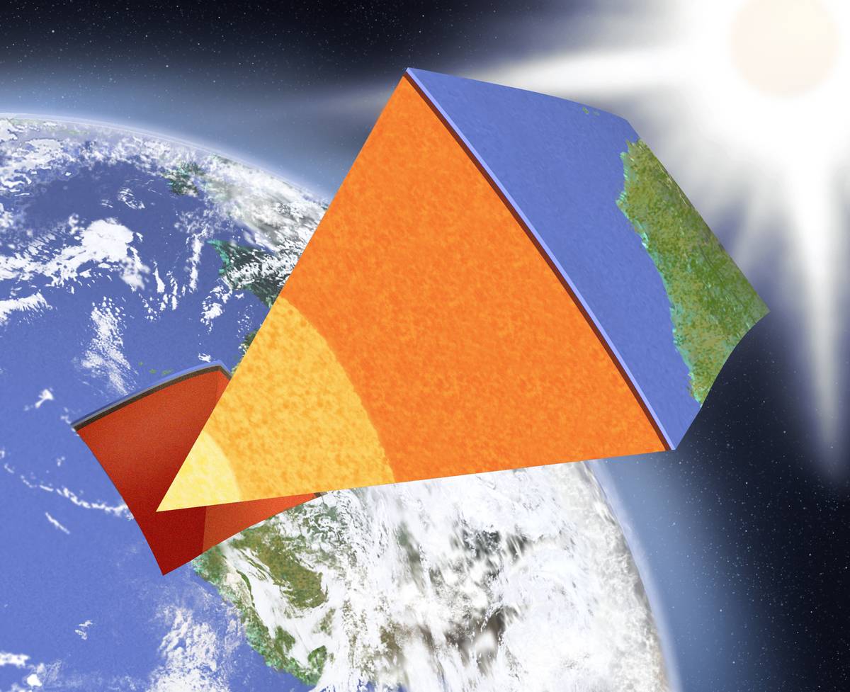 Section of the Earth