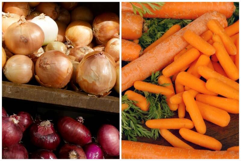 Onions and Carrots