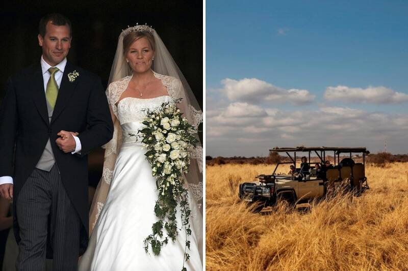 peter and autumn phillips wedding and honeymoon