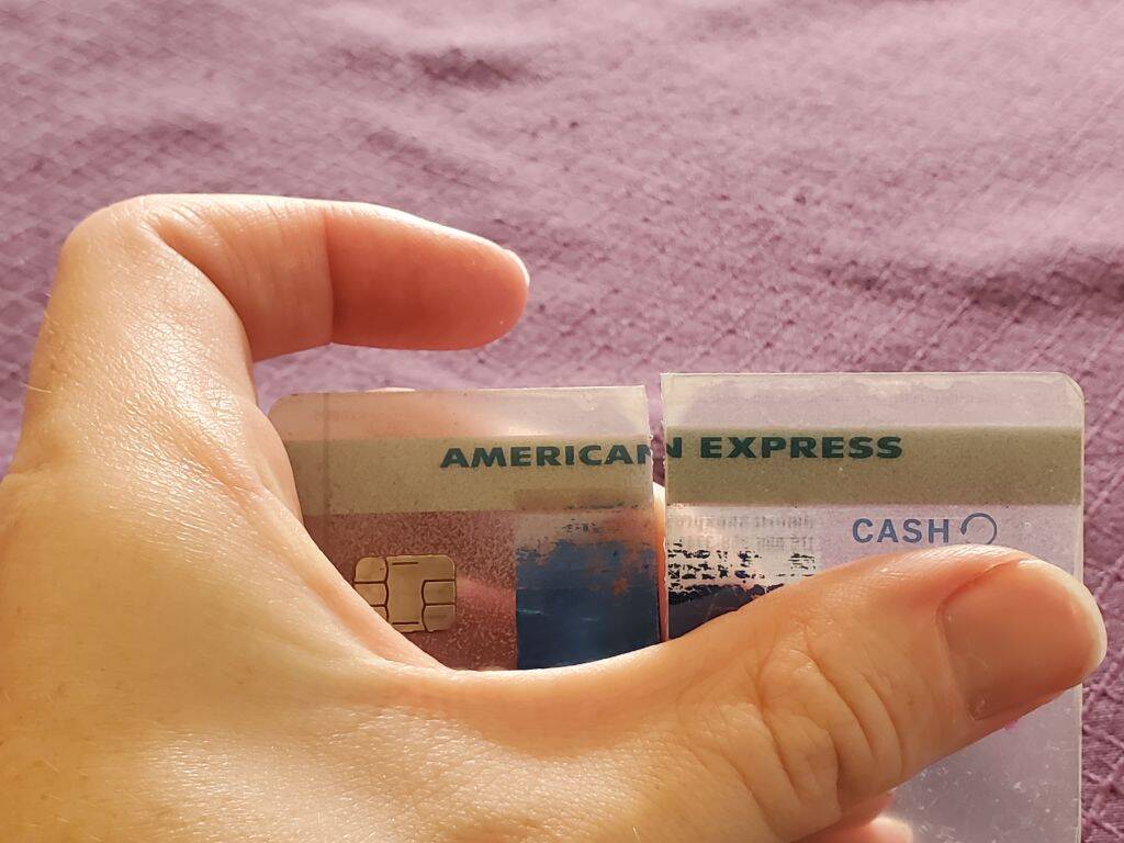 Cut credit card