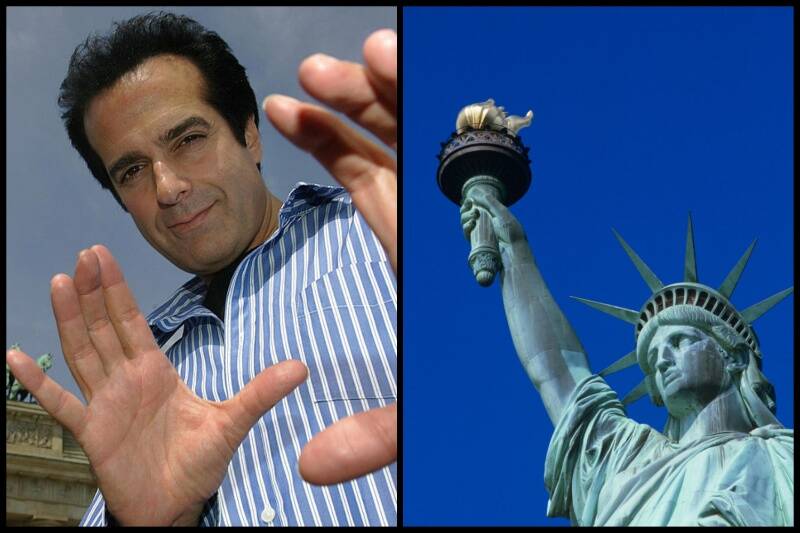 David Copperfield and the Statue of Liberty