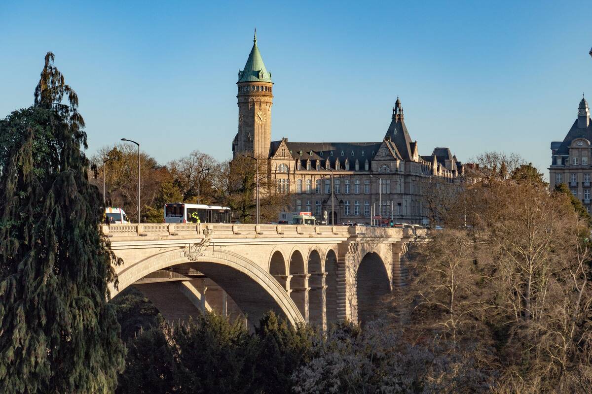 Adolphe Bridge In Luxembourg
