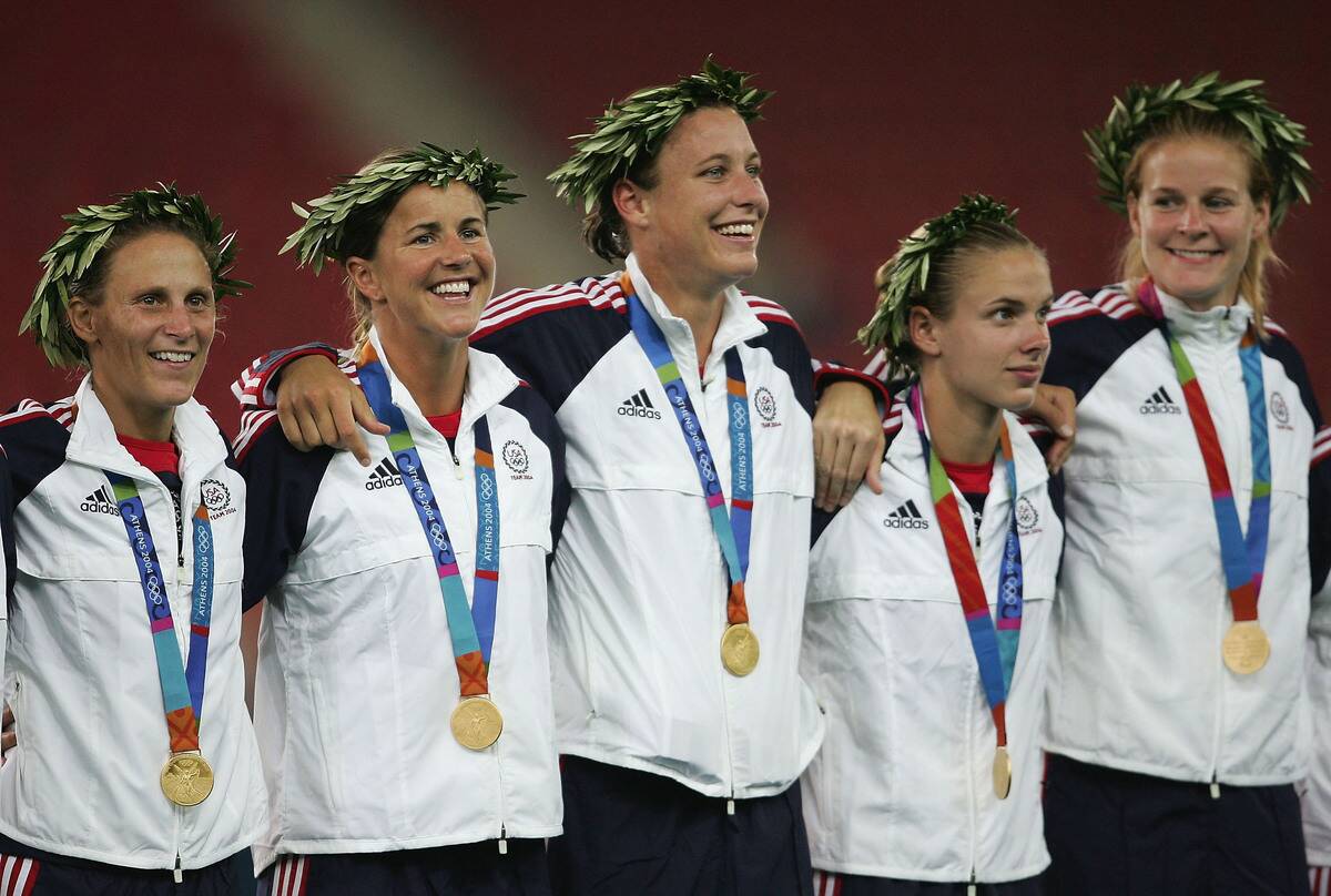 Womens Football Medal Ceremony