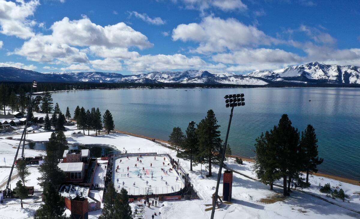 NHL Outdoors At Lake Tahoe - Vegas Golden Knights v Colorado Avalanche