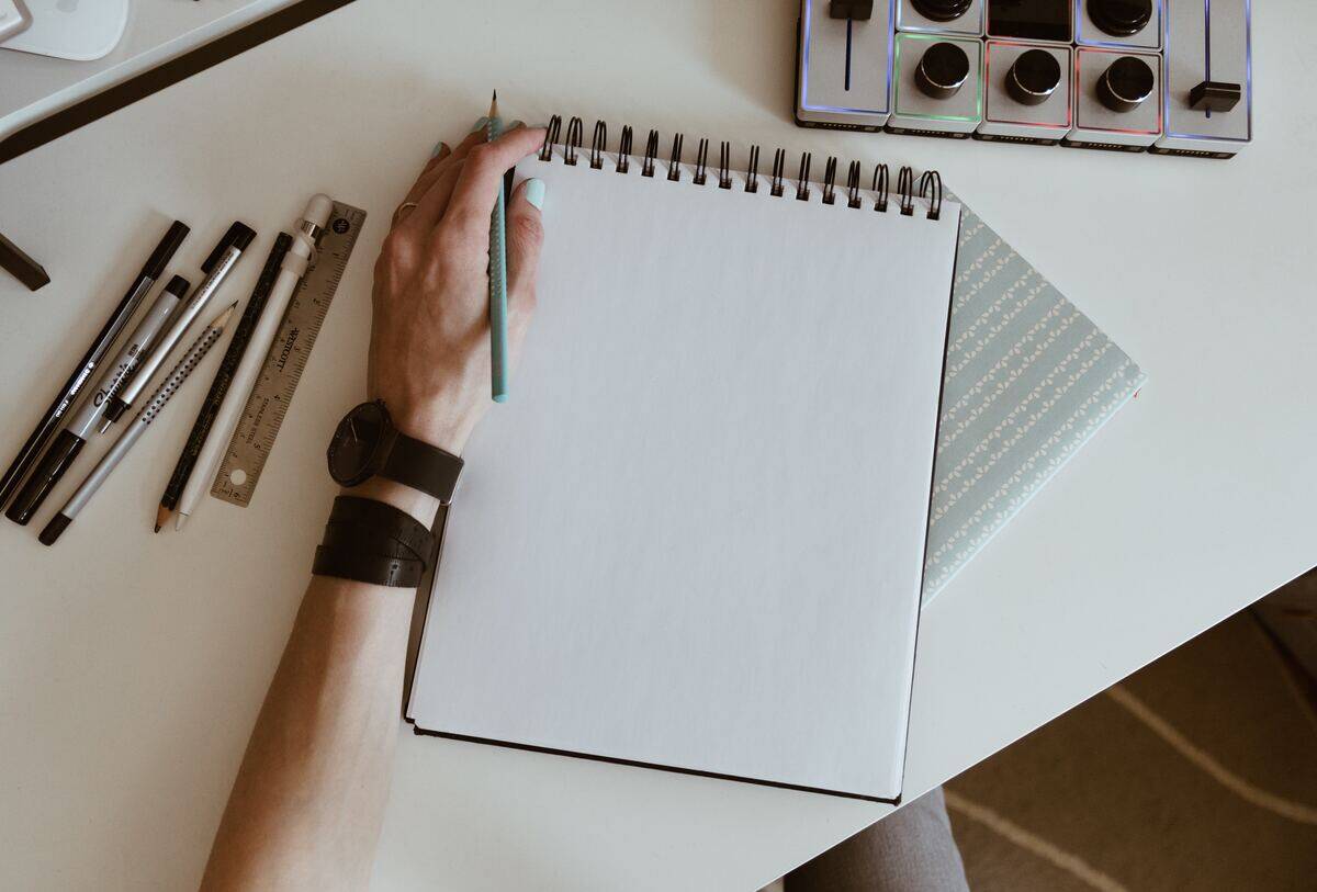 Left-handed writing