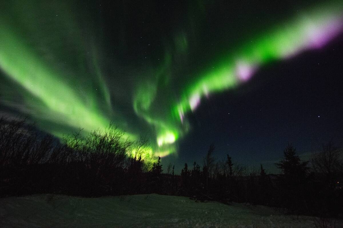 The Aurora Borealis Lights Up Alaskan Sky