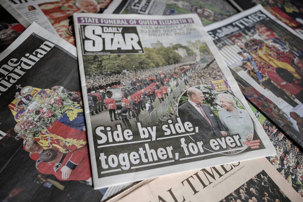 British Print Press Records The State Funeral Of Queen Elizabeth II