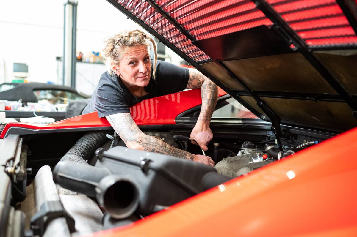 Classic car mechanic Tanja Trautmann