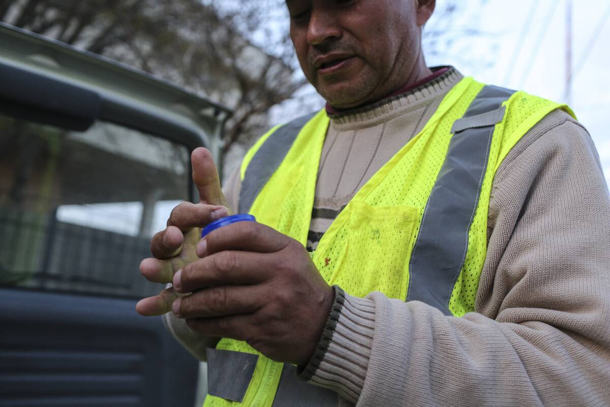 WASHINGTON, DC - APRIL 6: Marco put Vicks VapoRub on his face o