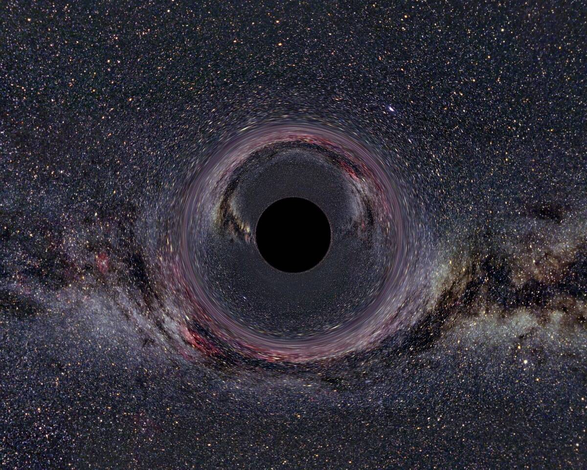 A black hole in the milky way.