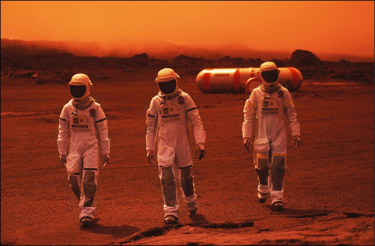 Ascent Of Mars Mountain In France In December, 2002.