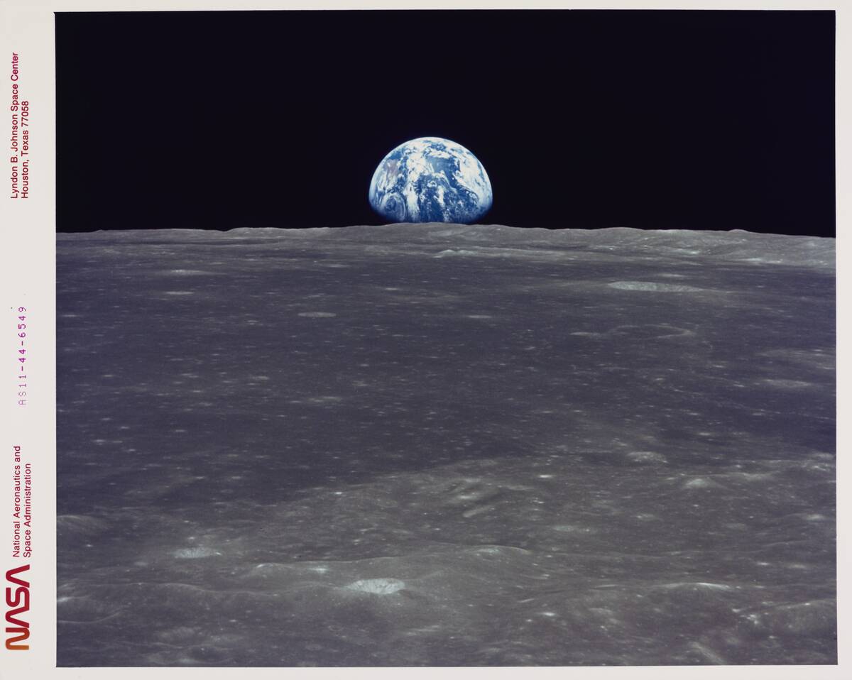 Earth Rise Seen By Apollo 11