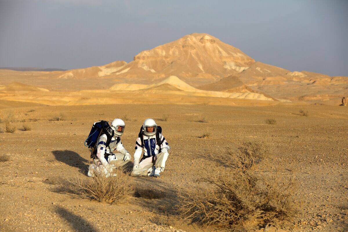 ISRAEL-SCIENCE-ASTRONAUTS-MARS