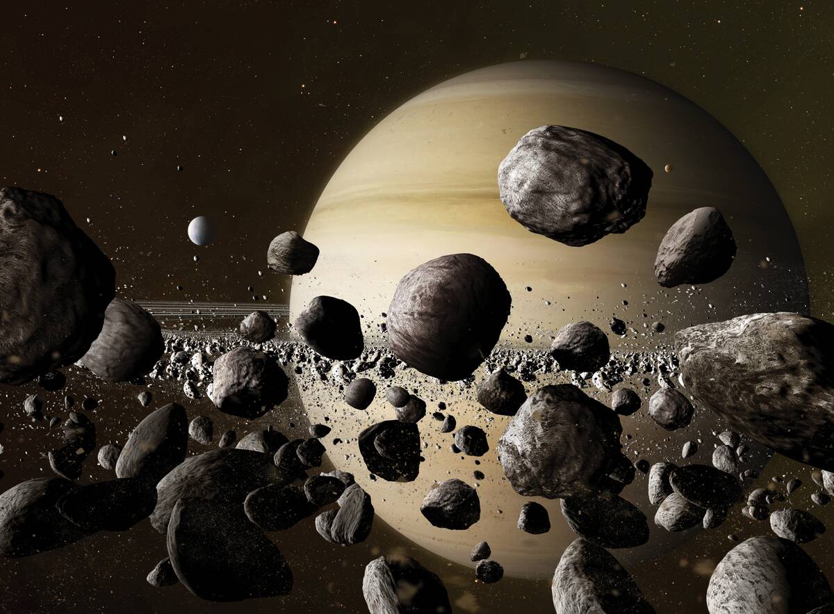 Saturn & Rings Illustration