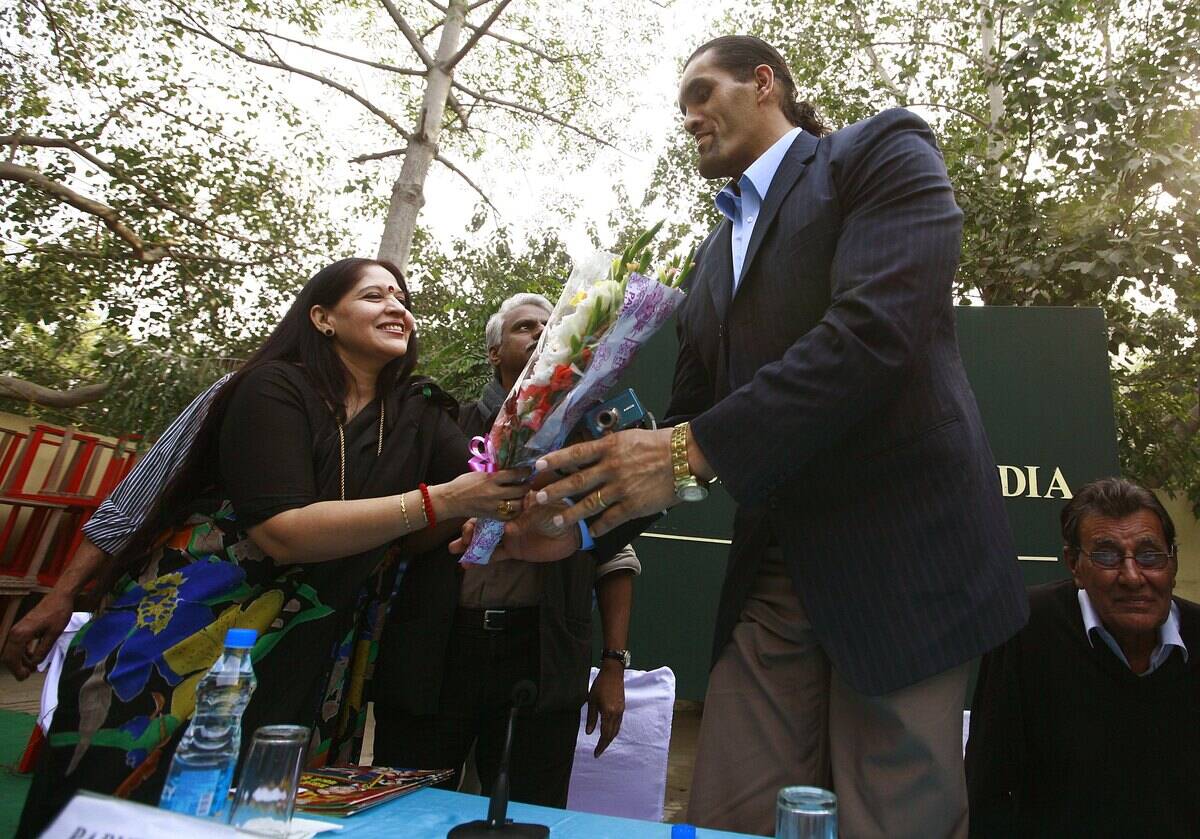 The Great Khali In Delhi