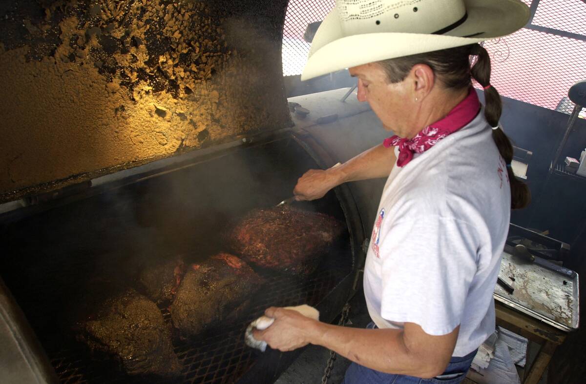 View Of Pitmaster Duke Bischoff At BBQ World Headquarters