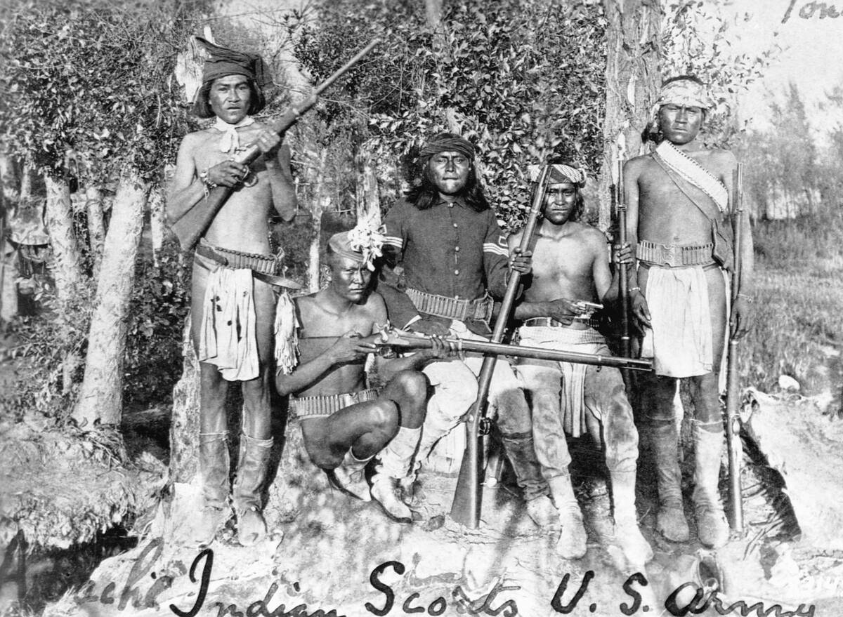 Apache Scouts at U.S. Cavalry at Fort