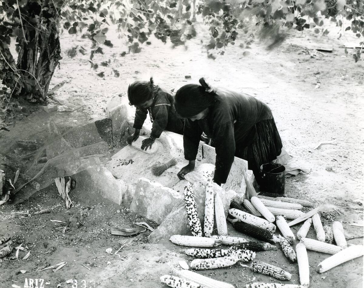 Grinding Corn On A Reservation
