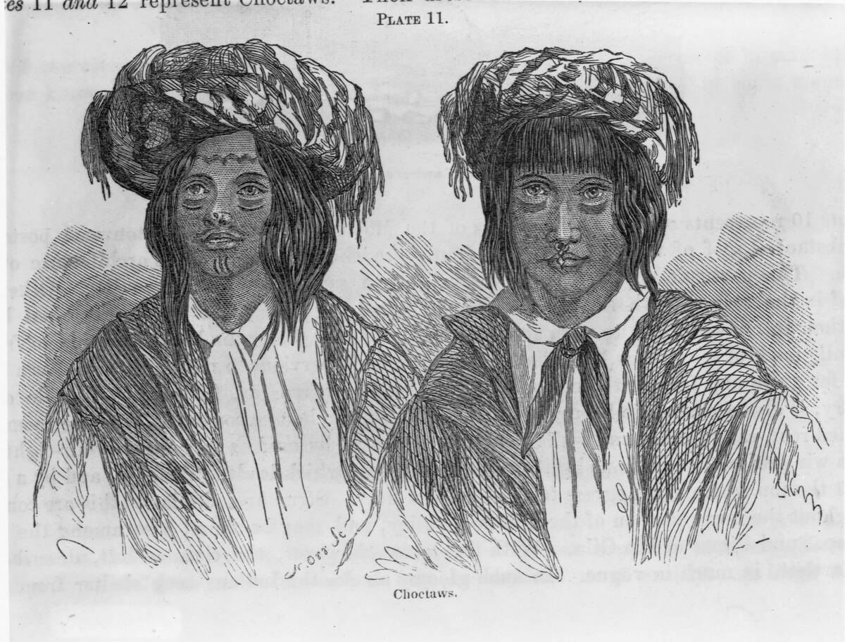 Illustration of Two Choctaw Men