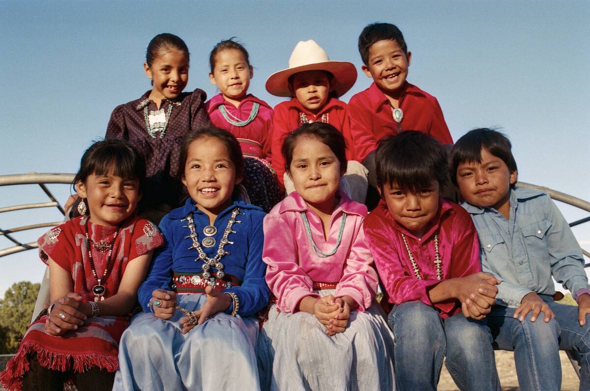 Navajo Children at School