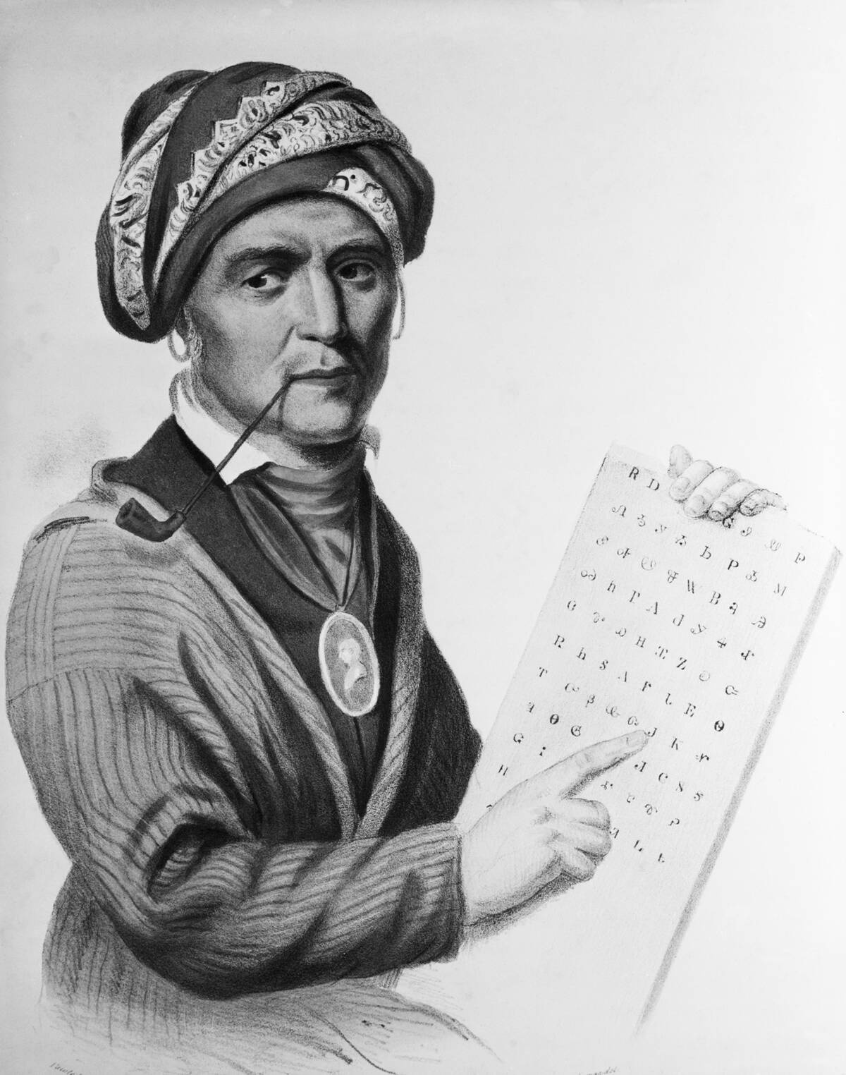 Sequoyah, after a Painting by Charles Bird King