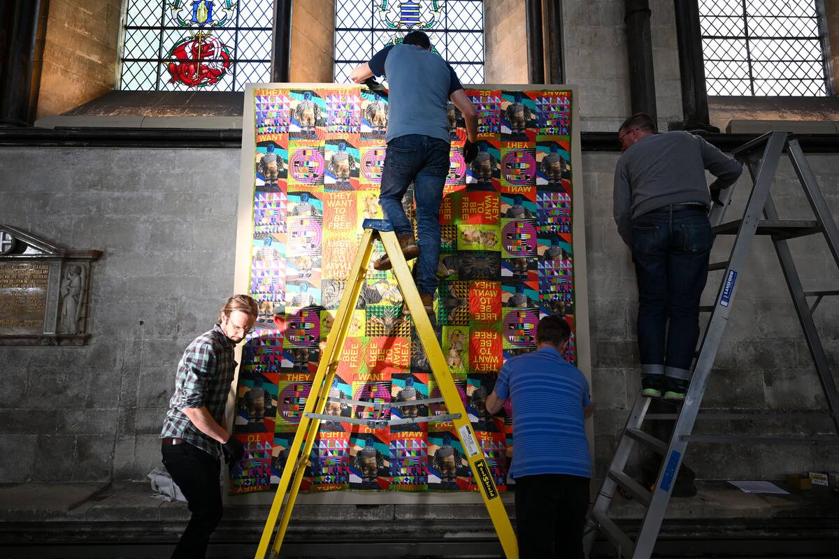 'To Be Free' Art Exhibition At Salisbury Cathedral