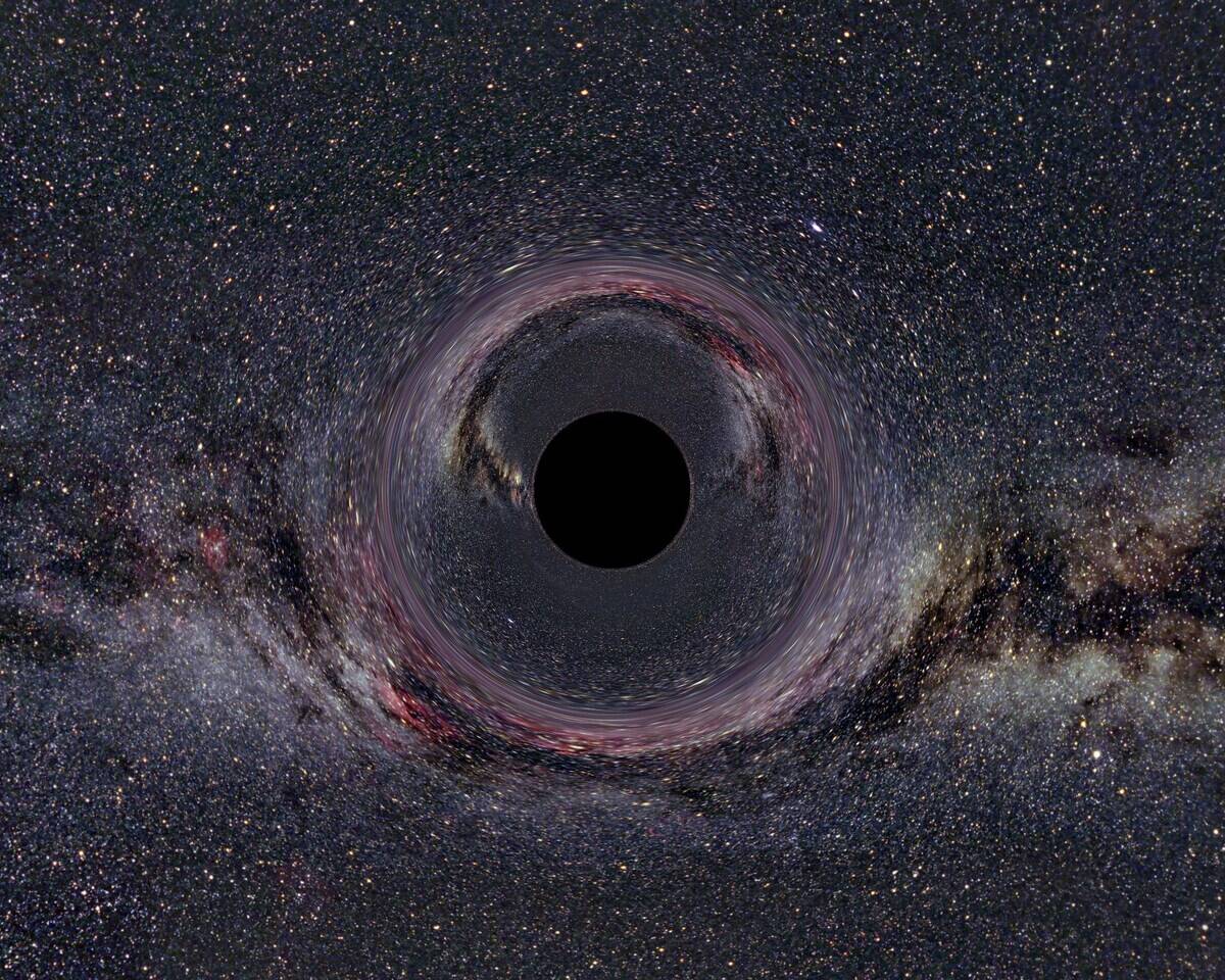 A black hole in the milky way.