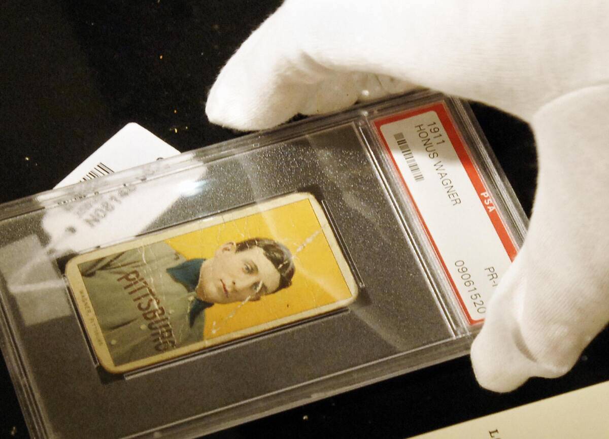 A rare baseball card of Honus Wagner of