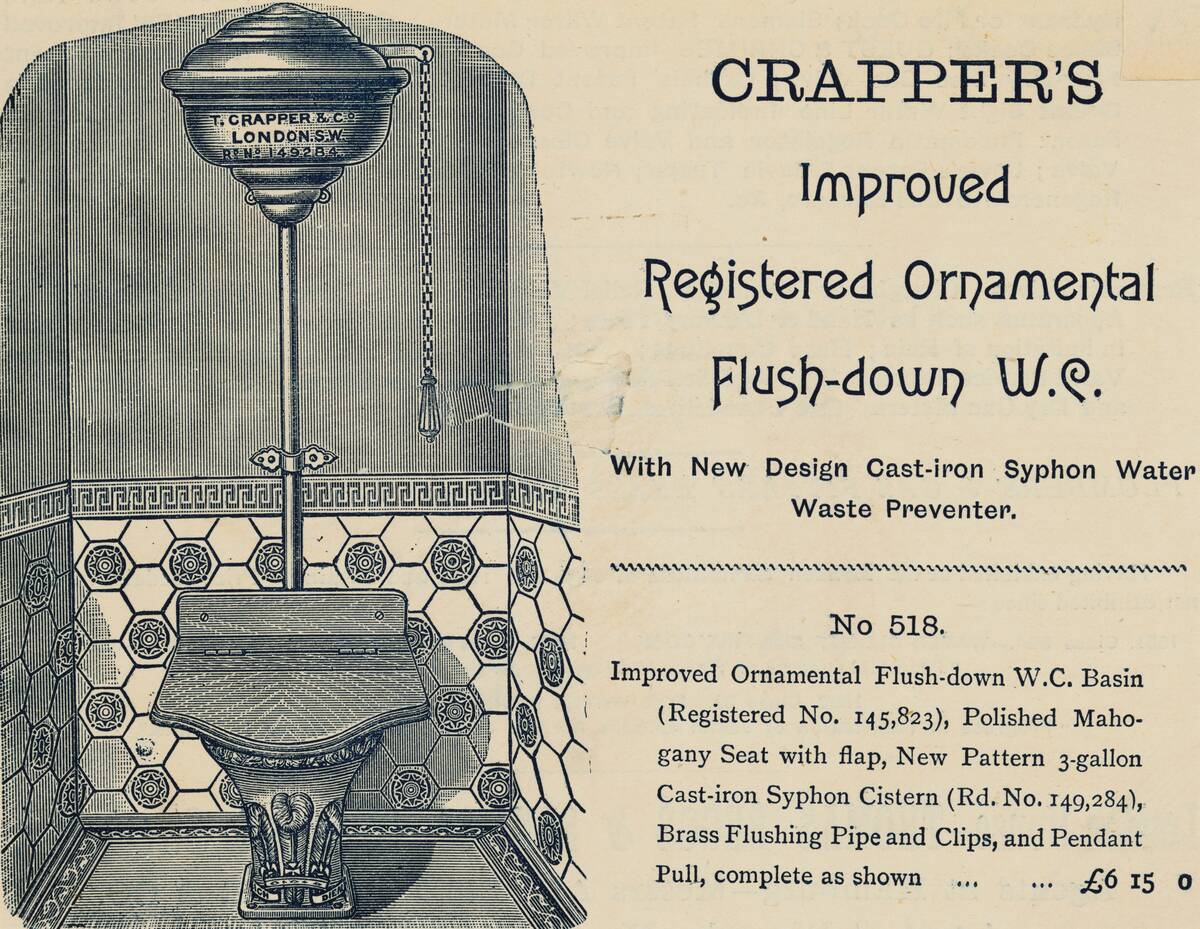 Advertisement for Crapper's Toilet