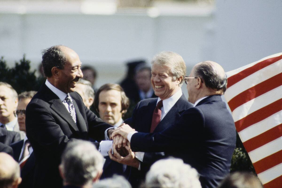 Anwar Sadat, Jimmy Carter, Menachem Begin