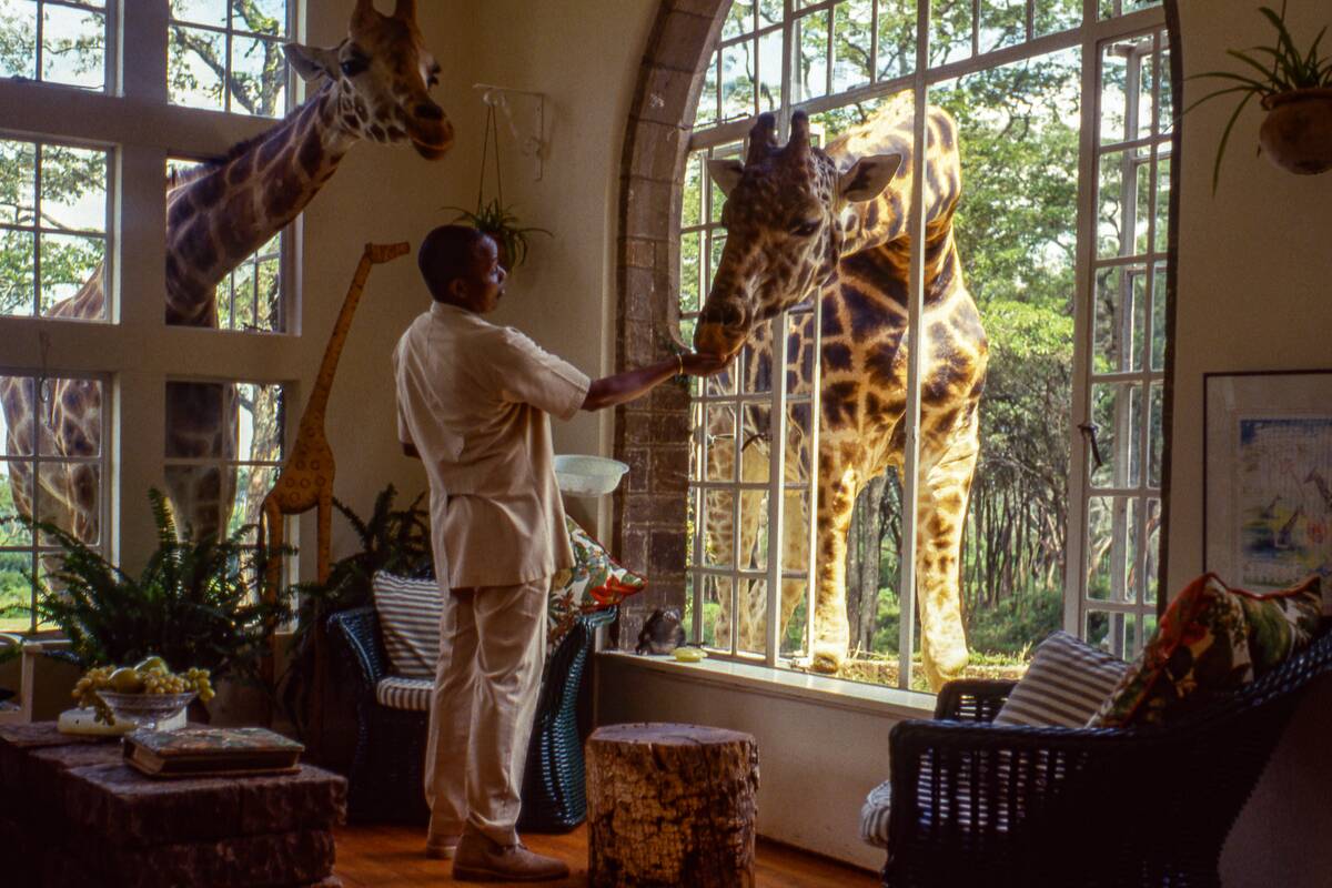 At the Giraffe Manor Hotel