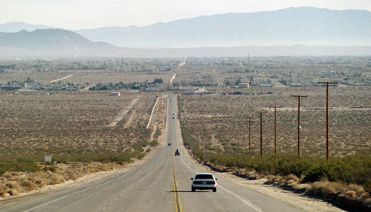 California HIghway 178 In Desert Region