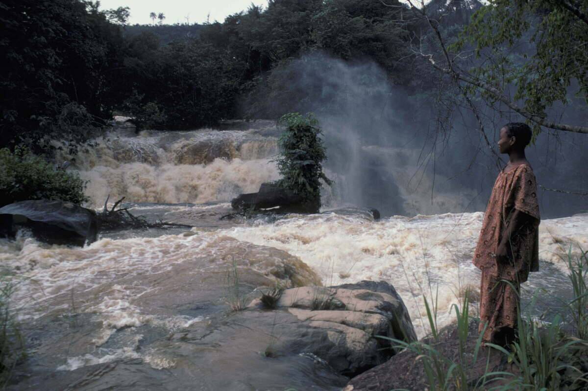 Congo (Black Africa). Rapids on the Congo river. 1